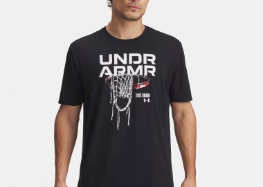 UNDER ARMOUR HOOPS NET T-SHIRT ΜΑΥΡΟ - UNDER ARMOUR - 