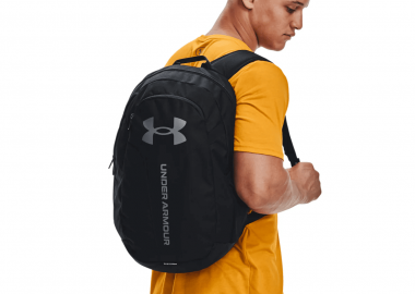 Under Armour Hustle Lite Backpack Black-PitchGrey - UNDER ARMOUR - 