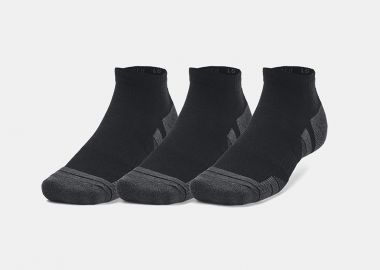 UNDER ARMOUR PERFORMANCE TECH LOW CUT SOCKS 3-PACK ΜΑΥΡΟ - UNDER ARMOUR - 