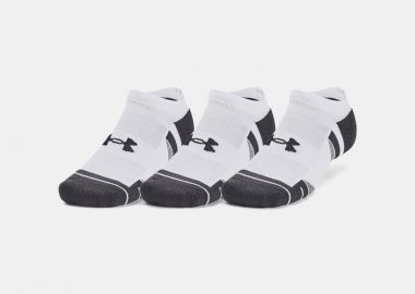 UNDER ARMOUR PERFORMANCE TECH NO SHOW SOCKS 3-PACK ΑΣΠΡΟ - UNDER ARMOUR - 
