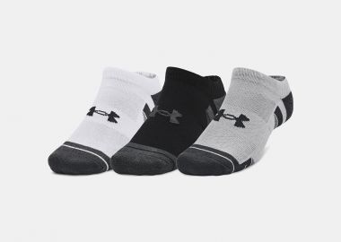 UNDER ARMOUR PERFORMANCE TECH NO SHOW SOCKS 3-PACK ΓΚΡΙ - UNDER ARMOUR - 