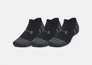 UNDER ARMOUR PERFORMANCE TECH NO SHOW SOCKS 3-PACK ΜΑΥΡΟ - UNDER ARMOUR - 