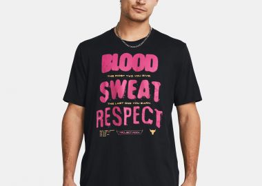 UNDER ARMOUR PROJECT ROCK BSR GRAPHIC T-SHIRT ΜΑΥΡΟ - UNDER ARMOUR - 