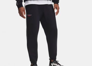 UNDER ARMOUR PROJECT ROCK ICON FLEECE JOGGERS ΜΑΥΡΟ - UNDER ARMOUR - 