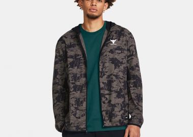 UNDER ARMOUR PROJECT ROCK ISO TIDE HYBRID JACKET ΚΑΦΕ - UNDER ARMOUR - 