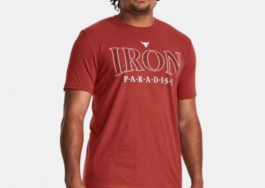 UNDER ARMOUR PROJECT ROCK PARADISE T-SHIRT ΚΟΚΚΙΝΟ - UNDER ARMOUR - 