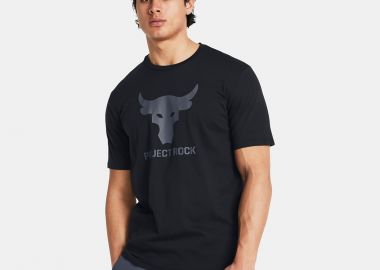 UNDER ARMOUR PROJECT ROCK PAYOFF GRAPHIC T-SHIRT ΜΑΥΡΟ - UNDER ARMOUR - 