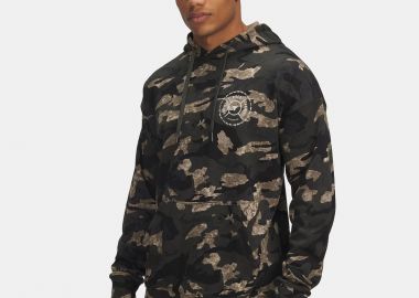 UNDER ARMOUR PROJECT ROCK TERRY PRINTED HOODIE ΧΑΚΙ - UNDER ARMOUR - 