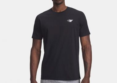 UNDER ARMOUR PROJECT ROCK TRUCK GRAPHIC T-SHIRT ΜΑΥΡΟ - UNDER ARMOUR - 