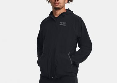 UNDER ARMOUR PROJECT ROCK UNSTOPPABLE JACKET ΜΑΥΡΟ - UNDER ARMOUR - 