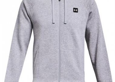 Under Armour Rival Ανδρική Φούτερ Ζακέτα με Κουκούλα και Τσέπες Light Grey 1357111-011 - Under armour - 