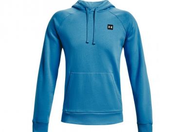 Under Armour Rival Ανδρικό Φούτερ με Κουκούλα και Τσέπες Fleece Γαλάζιο 1357092-422 - Under armour - 