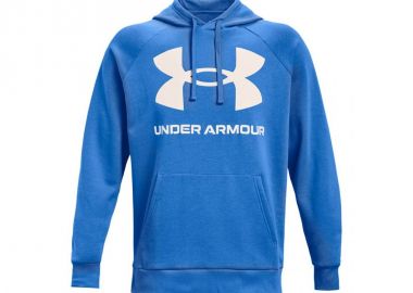 Under Armour Rival Ανδρικό Φούτερ με Κουκούλα και Τσέπες Fleece Μπλε 1357093-787 - Under armour - 
