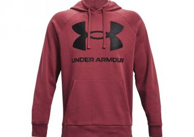 Under Armour Rival Ανδρικό Φούτερ με Κουκούλα και Τσέπες Fleece Μπορντό 1357093-652 - Under armour - 