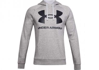 Under Armour Rival Big Ανδρικό Φούτερ με Κουκούλα και Τσέπες Heather Grey 1357093-011 - Under armour - 