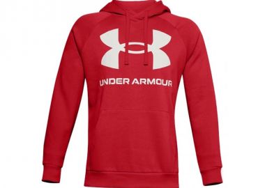 Under Armour Rival Big Ανδρικό Φούτερ με Κουκούλα και Τσέπες Κόκκινο 1357093-608 - Under armour - 