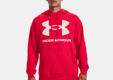 UNDER ARMOUR RIVAL FLEECE BIG LOGO HOODIE ΚΟΚΚΙΝΟ - UNDER ARMOUR - 