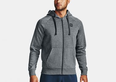 UNDER ARMOUR RIVAL FLEECE FULL-ZIP HOODIE ΓΚΡΙ - UNDER ARMOUR - 
