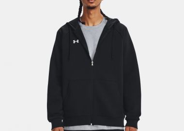 UNDER ARMOUR RIVAL FLEECE FULL-ZIP HOODIE ΜΑΥΡΟ - UNDER ARMOUR - 