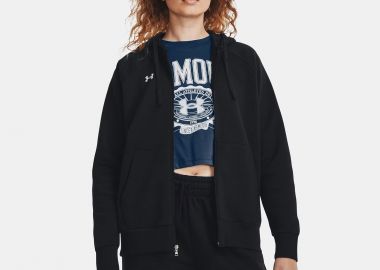 UNDER ARMOUR RIVAL FLEECE FULL-ZIP HOODIE ΜΑΥΡΟ - UNDER ARMOUR - 