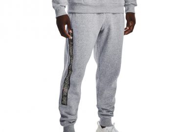 Under Armour Rival Παντελόνι Φόρμας με Λάστιχο Fleece Γκρι 1370351-011 - Under armour - 