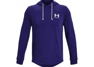 Under Armour Rival Terry Ανδρικό Φούτερ με Κουκούλα και Τσέπες Navy Μπλε 1370401-468 - Under armour - 