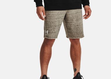 UNDER ARMOUR RIVAL TERRY SHORTS ΧΑΚΙ - UNDER ARMOUR - 