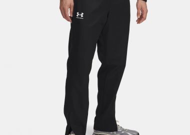 UNDER ARMOUR RIVAL WOVEN WINDBREAKER PANTS ΜΑΥΡΟ - UNDER ARMOUR - 