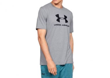 Under Armour Sportstyle Ανδρικό Αθλητικό T-shirt Κοντομάνικο Γκρι 1329590-036 - Under armour - 