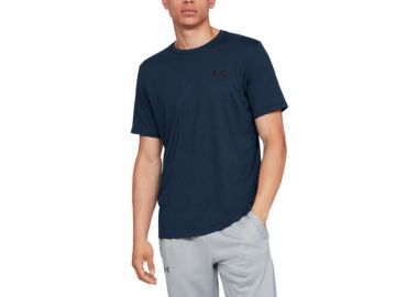 Under Armour Sportstyle Left Chest Ανδρικό Αθλητικό T-shirt Κοντομάνικο Navy Μπλε 1326799-408 - Under armour - 