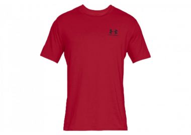 Under Armour Sportstyle Left Chest Ανδρικό T-shirt Κοντομάνικο Κόκκινο 1326799-600 - Under armour - 