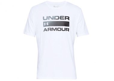 Under Armour Team Issue Wordmark Αθλητικό Ανδρικό T-shirt Λευκό με Λογότυπο 1329582-100 - Under armour - 