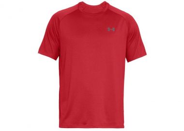 Under Armour Tech 2.0 Αθλητικό Ανδρικό T-shirt Κόκκινο Μονόχρωμο 1326413-600 - Under armour - 