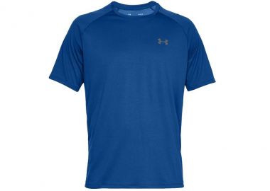 Under Armour Tech 2.0 Αθλητικό Ανδρικό T-shirt Μπλε Μονόχρωμο 1326413-400 - Under armour - 