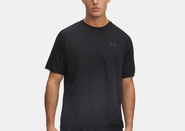 UNDER ARMOUR TECH FADE MEN'S SHORT SLEEVE T-SHIRT ΜΑΥΡΟ - UNDER ARMOUR - 