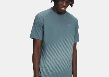 UNDER ARMOUR TECH FADE MEN'S SHORT SLEEVE T-SHIRT ΜΠΛΕ - UNDER ARMOUR - 