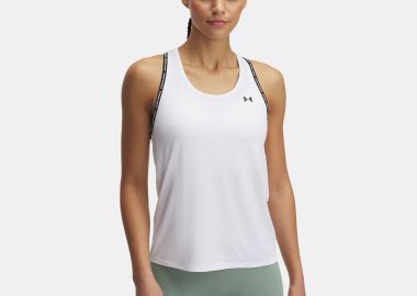 UNDER ARMOUR TECH KNOCKOUT TANK TOP ΑΣΠΡΟ - UNDER ARMOUR - 