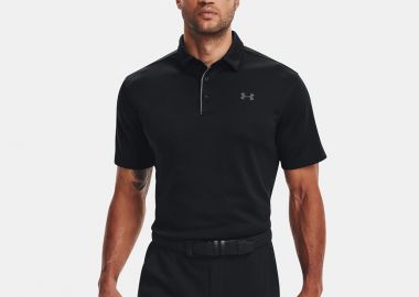 UNDER ARMOUR TECH POLO ΜΑΥΡΟ - UNDER ARMOUR - 