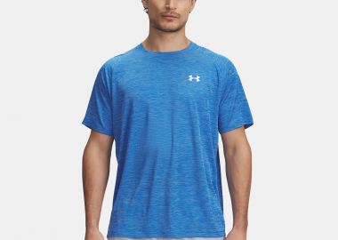 UNDER ARMOUR TECH TEXTURED MEN'S SHORT SLEEVE T-SHIRT ΜΠΛΕ - UNDER ARMOUR - 
