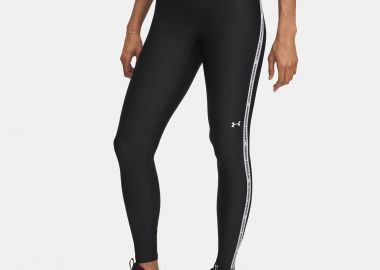 UNDER ARMOUR TECH WORDMARK TAPE LEGGINGS ΜΑΥΡΟ - UNDER ARMOUR - 