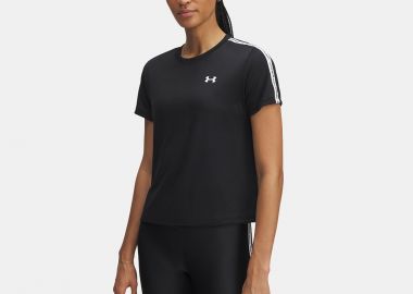 UNDER ARMOUR TECH WORDMARK TAPE T-SHIRT ΜΑΥΡΟ - UNDER ARMOUR - 