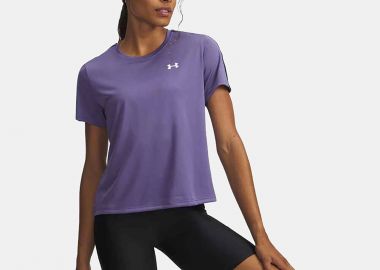 UNDER ARMOUR TECH WORDMARK TAPE T-SHIRT ΜΩΒ - UNDER ARMOUR - 