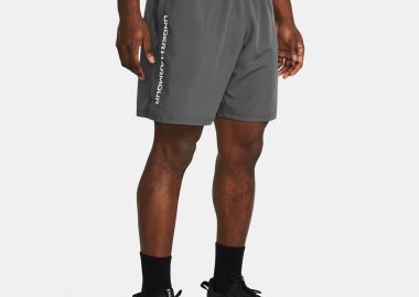 UNDER ARMOUR TECH WOVEN WORDMARK SHORTS ΓΚΡΙ - UNDER ARMOUR - 