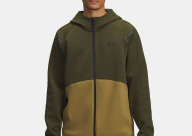 UNDER ARMOUR UNSTOPPABLE FLEECE FULL-ZIP HOODIE ΧΑΚΙ - UNDER ARMOUR - 