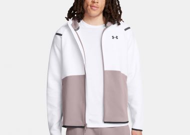 UNDER ARMOUR UNSTOPPABLE FLEECE FULL-ZIP HOODIE ΓΚΡΙ - UNDER ARMOUR - 