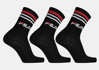 UNIQUE LIFESTYLE SOCKS ΜΑΥΡΟ - FILA - 