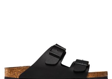 Unisex Ανατομικά Σανδάλια Birkenstock Arizona Soft Footbed Μαύρα Narrow Fit 0551253 - Birkenstock - 