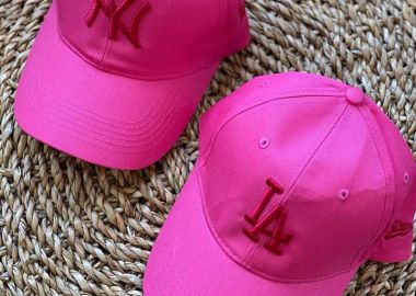 Unisex καπέλο jockey-φουξ με κόκκινο - SOU - 