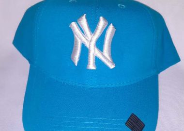 Unisex καπέλο jockey κάμελ γαλάζιο - SOU - 