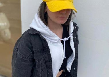 Unisex καπέλο jockey-κίτρινο - SOU - 